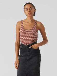 Vero Moda VMMILLE Top -Barn Red - 10291977