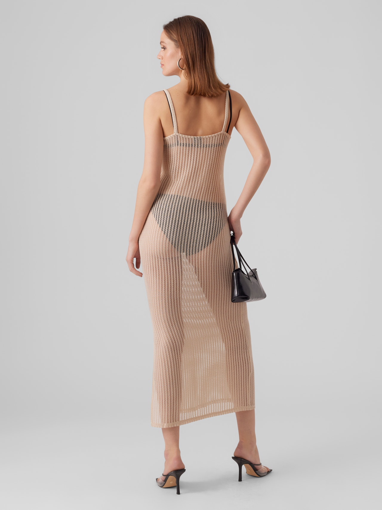 Vero Moda VMMARLA Lang kjole -Oatmeal - 10291986