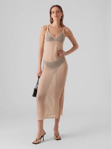 Vero Moda VMMARLA Langes Kleid -Oatmeal - 10291986