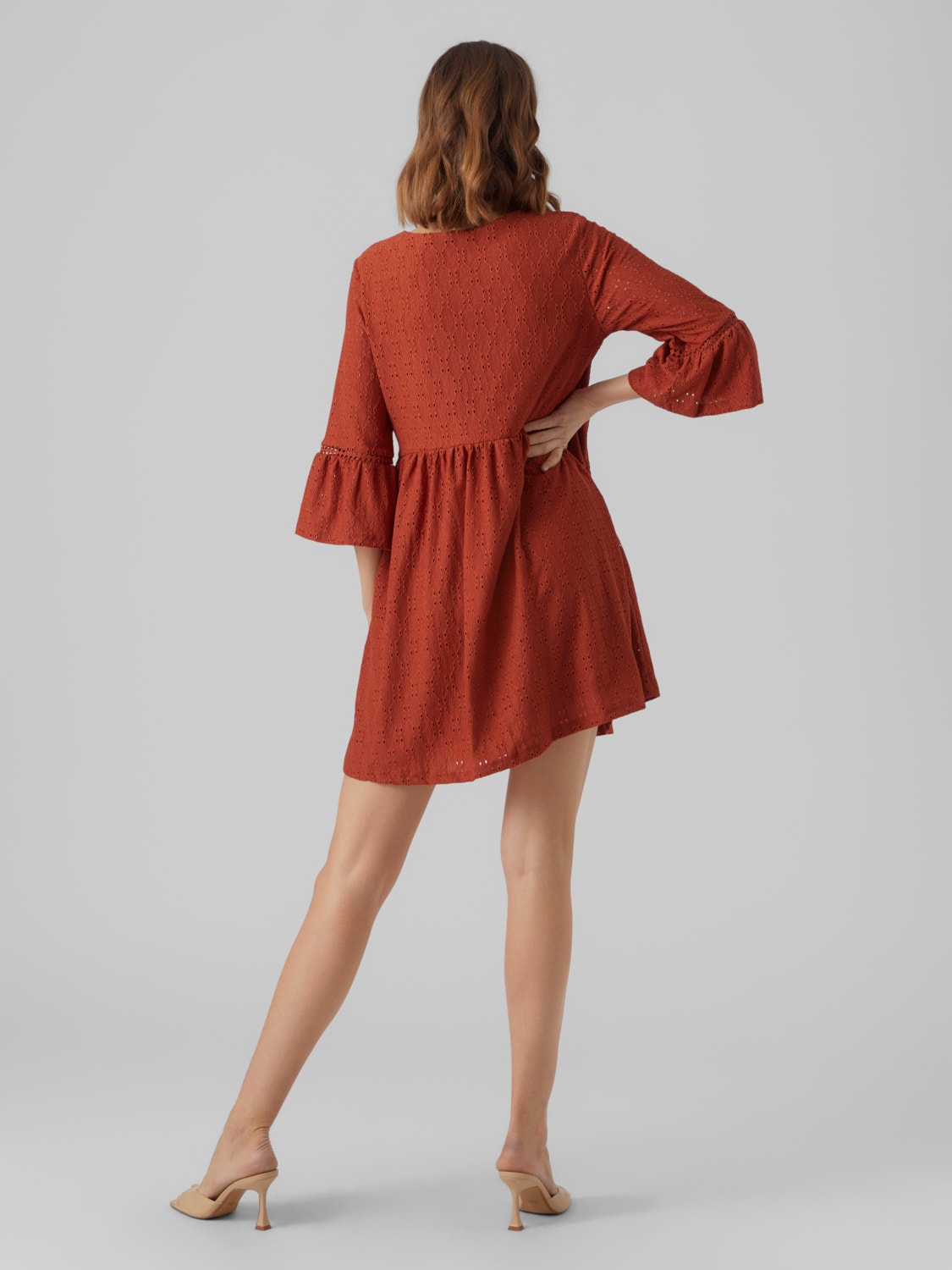 Vero Moda VMMARCY Short dress -Barn Red - 10291995