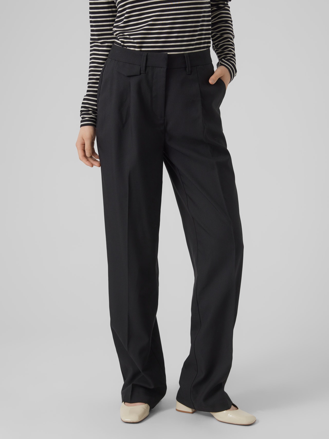 Vero Moda VMTIRILKIARA Trousers -Black - 10292012
