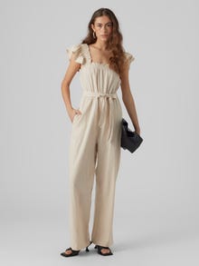 Vero Moda VMLINA Jumpsuit -Oatmeal - 10292030