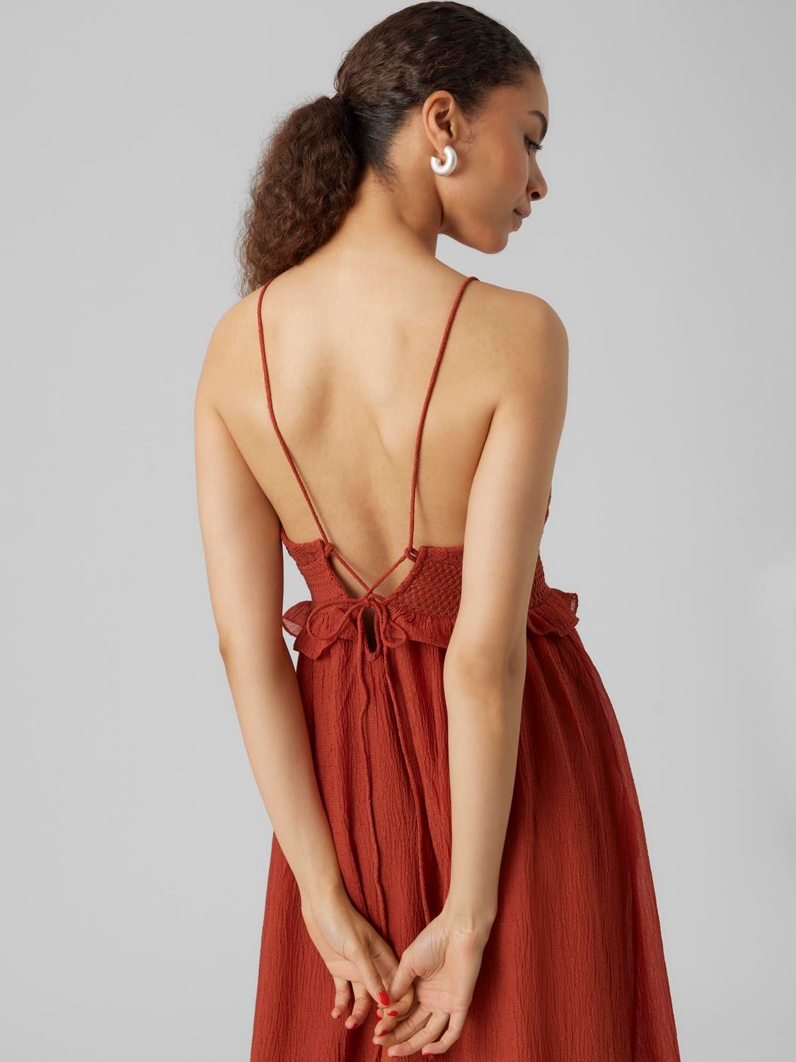 Vero moda outlet red maxi dress