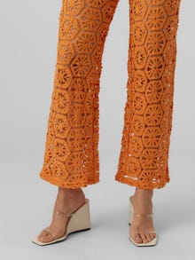 Vero Moda VMSUNSHINE Trousers -Sun Orange - 10292166