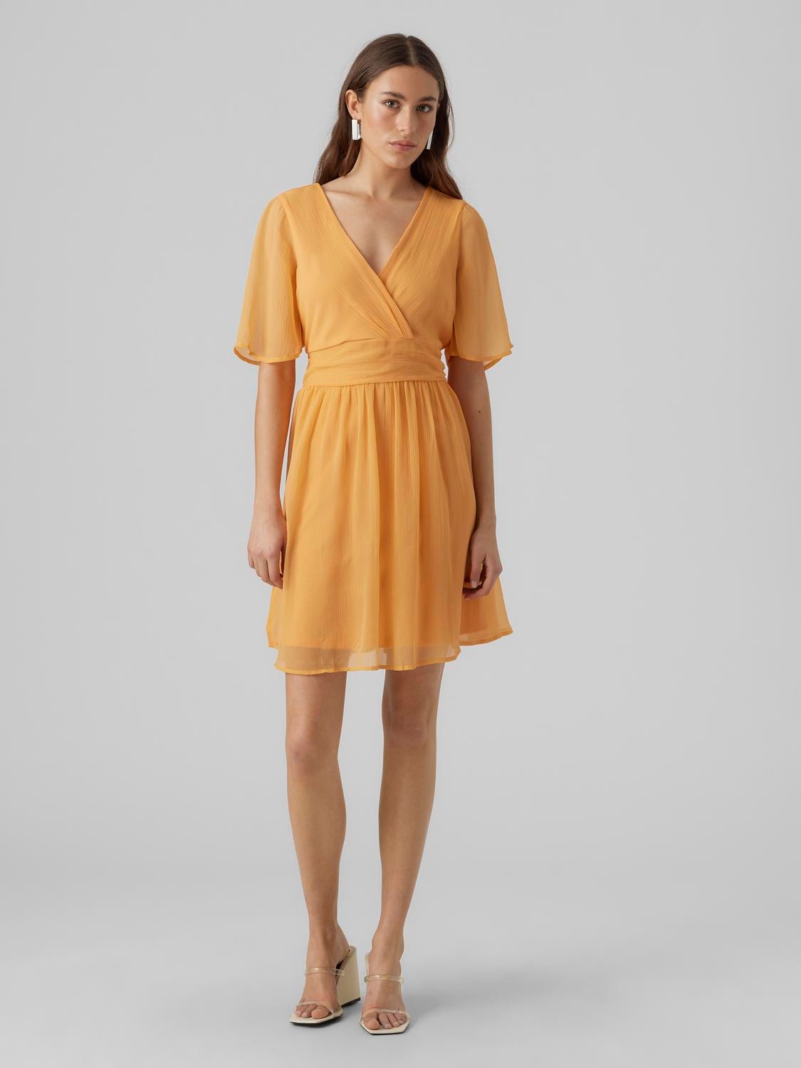 Vero Moda VMMIA Kort klänning -Mock Orange - 10292349