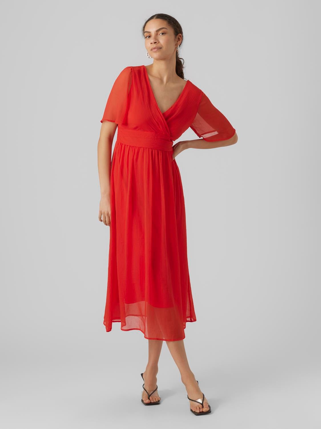 Vero moda robe clearance rouge