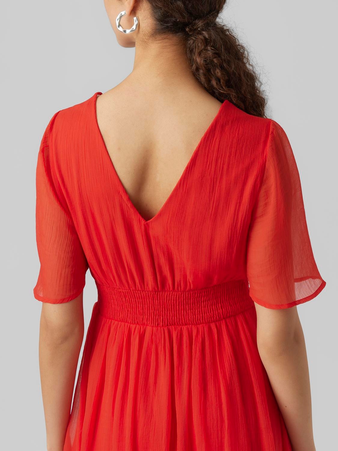 long dress | Medium Red | Moda®
