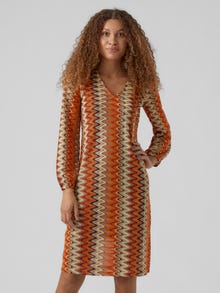 Vero Moda VMNAYLA Midikjole -Orange Pepper - 10292361
