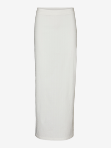 Vero Moda VMMATHILDE Low waist Long skirt -Bright White - 10292469