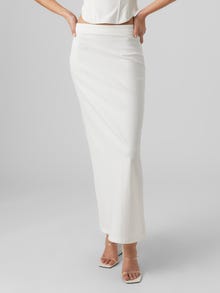 Vero Moda VMMATHILDE Low waist Long skirt -Bright White - 10292469