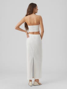 Vero Moda VMMATHILDE Low waist Long skirt -Bright White - 10292469