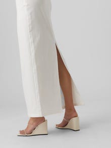 Vero Moda VMMATHILDE Low waist Long skirt -Bright White - 10292469