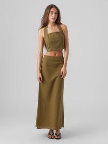 Vero Moda VMMATHILDE Low waist Long Skirt -Martini Olive - 10292477