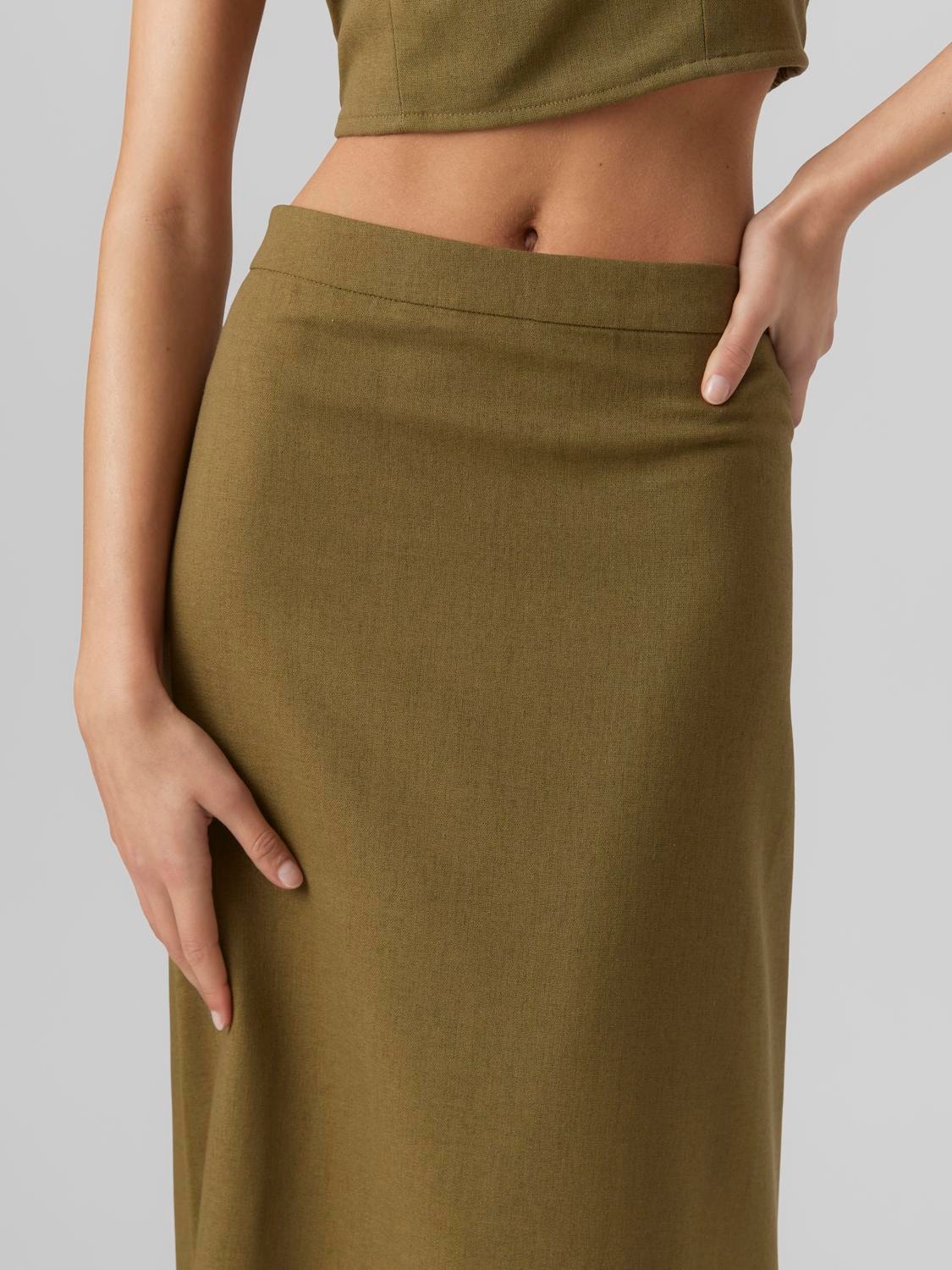 Vero Moda VMMATHILDE Long skirt -Martini Olive - 10292477