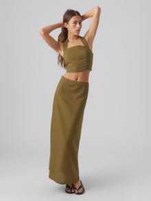 Vero Moda VMMATHILDE Low waist Long Skirt -Martini Olive - 10292477