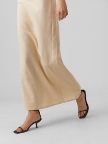 Vero Moda VMMATHILDE Low waist Long skirt -Semolina - 10292477