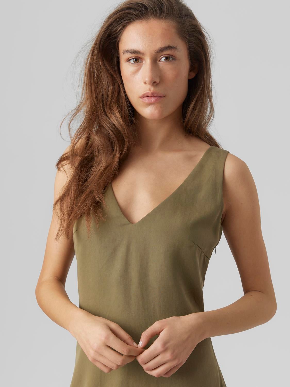 Vero moda olive green on sale dress