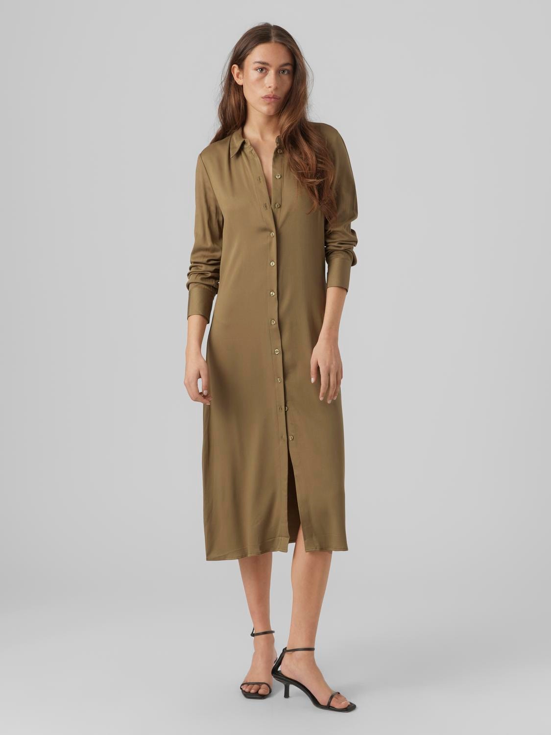 Vero Moda VMMATHILDE Lange jurk -Martini Olive - 10292493