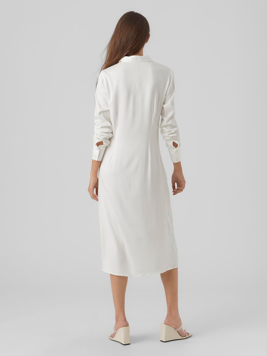Vero Moda VMMATHILDE Lång klänning -Bright White - 10292493