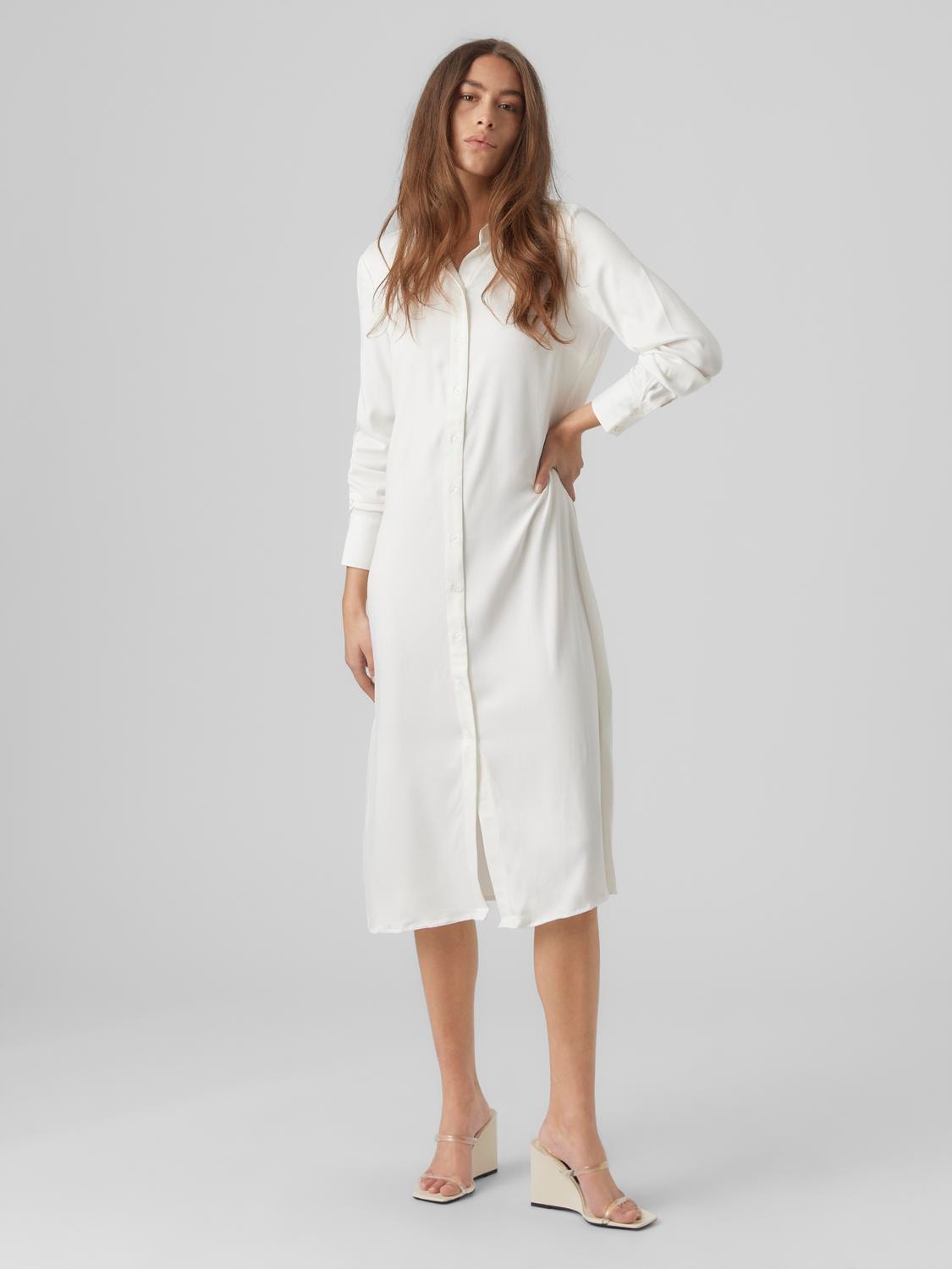 Vero Moda VMMATHILDE Long dress -Bright White - 10292493