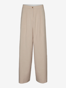 Vero Moda VMMATHILDE High rise Trousers -Semolina - 10292520