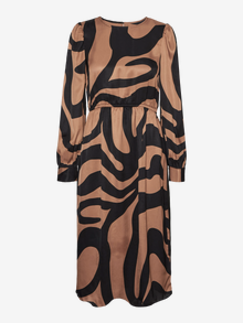 Vero Moda VMTONI Langes Kleid -Cacao Nibs - 10292602