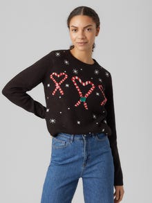 Vero Moda VMCANDYHEART Sweter -Black - 10292649