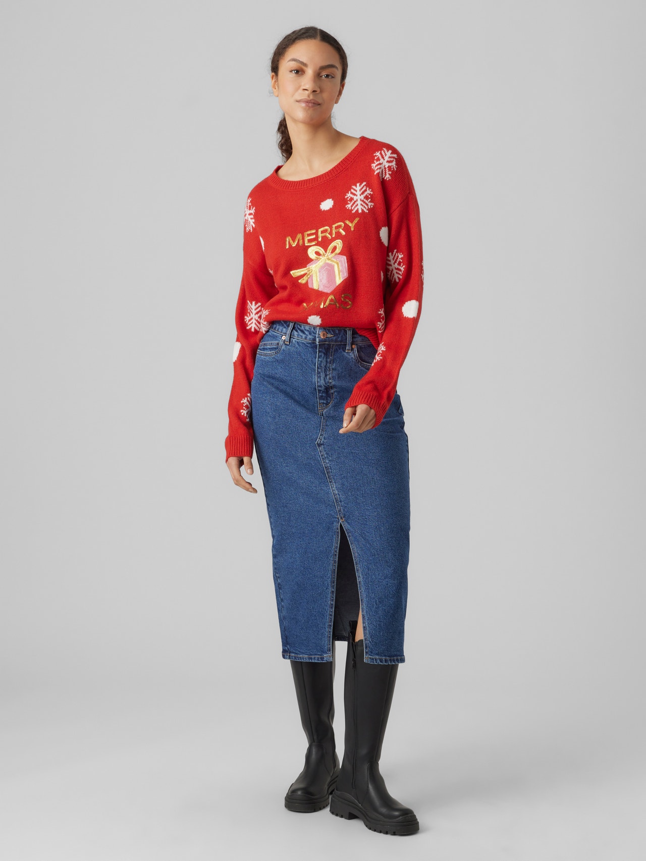 Vero Moda VMXMASGIVEAWAY Pull-overs -Chinese Red - 10292661