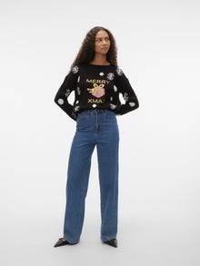 Vero Moda VMXMASGIVEAWAY Sweter -Black - 10292661