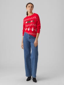 Vero Moda VMMIXEDXMAS Pullover -Chinese Red - 10292667