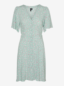 Vero Moda VMALBA Kurzes Kleid -Silt Green - 10292845