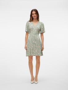 Vero Moda VMALBA Short dress -Hedge Green - 10292845