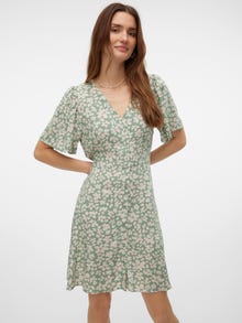 Vero Moda VMALBA Short dress -Hedge Green - 10292845