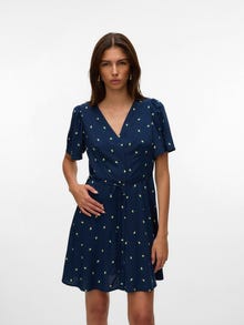Vero Moda VMALBA Kort kjole -Navy Blazer - 10292845