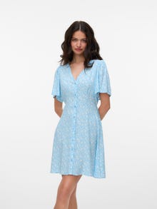 Vero Moda VMALBA Kurzes Kleid -Airy Blue - 10292845