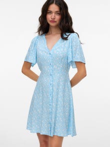 Vero Moda VMALBA Kurzes Kleid -Airy Blue - 10292845