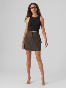 Vero Moda VMJOSIE Cintura alta Minifalda -Peat - 10292982