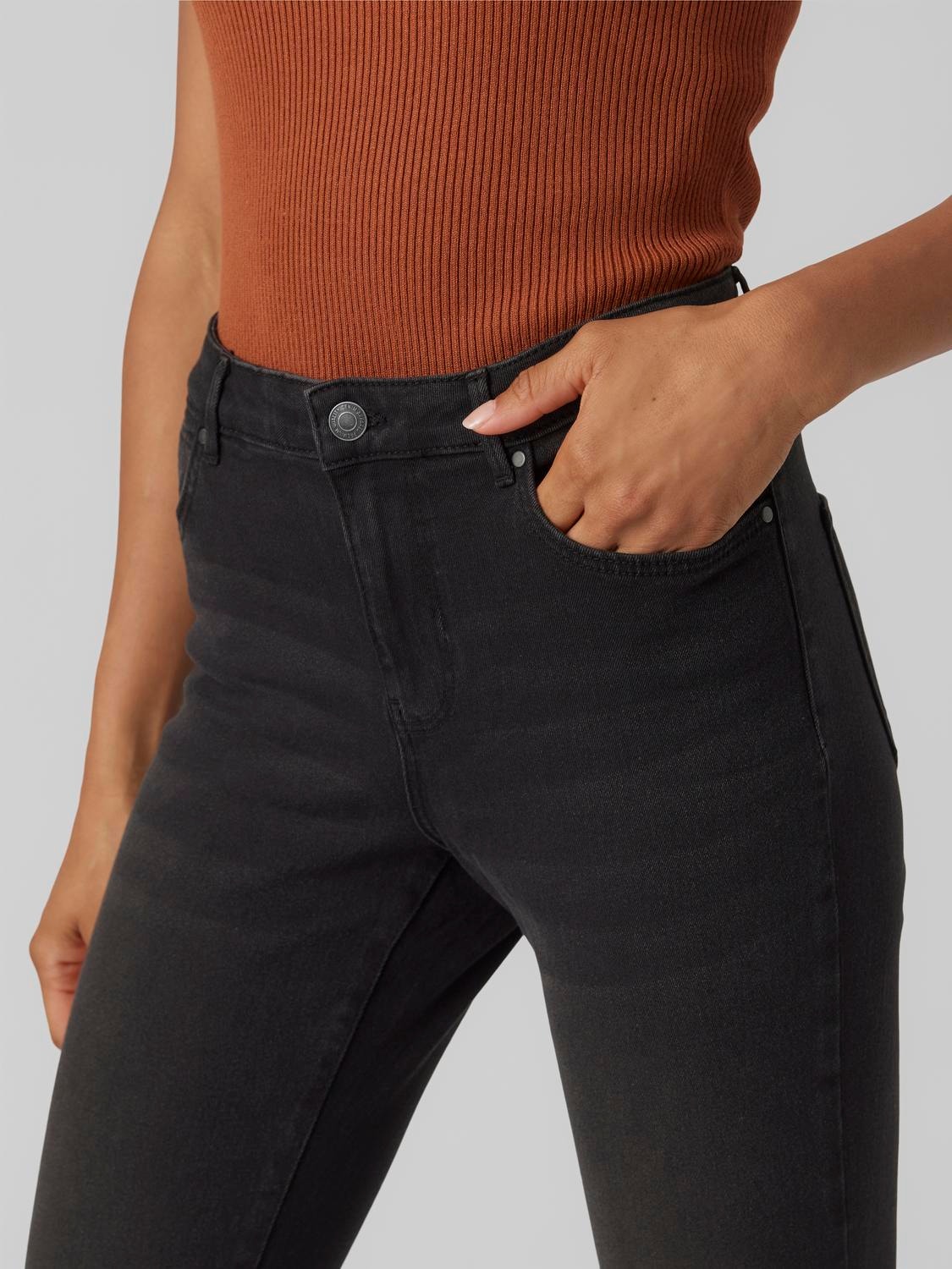 Vero Moda VMJUNE Krój slim Jeans -Black - 10293141