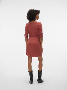 Vero Moda VMAVA Kurzes Kleid -Marsala - 10293204