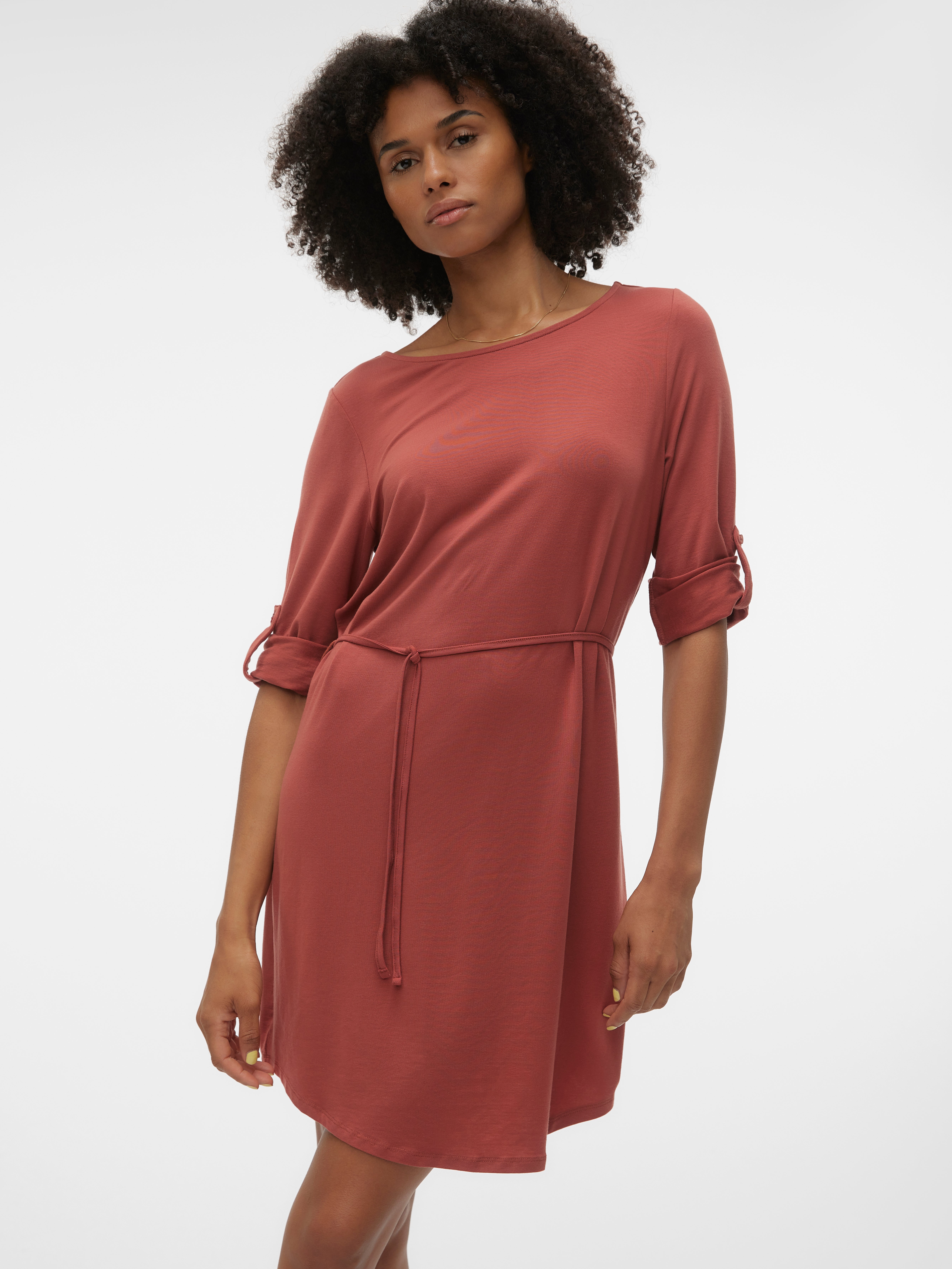 Vero moda linen maxi dress hotsell with volume sleeve