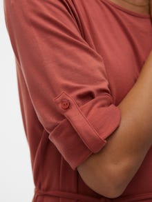 Vero Moda VMAVA Kort klänning -Marsala - 10293204