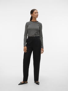 Vero Moda VMCAPRI Hög midja Byxor -Black - 10293210