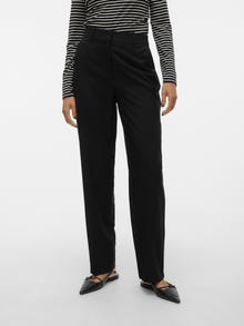 Vero Moda VMCAPRI Hög midja Byxor -Black - 10293210