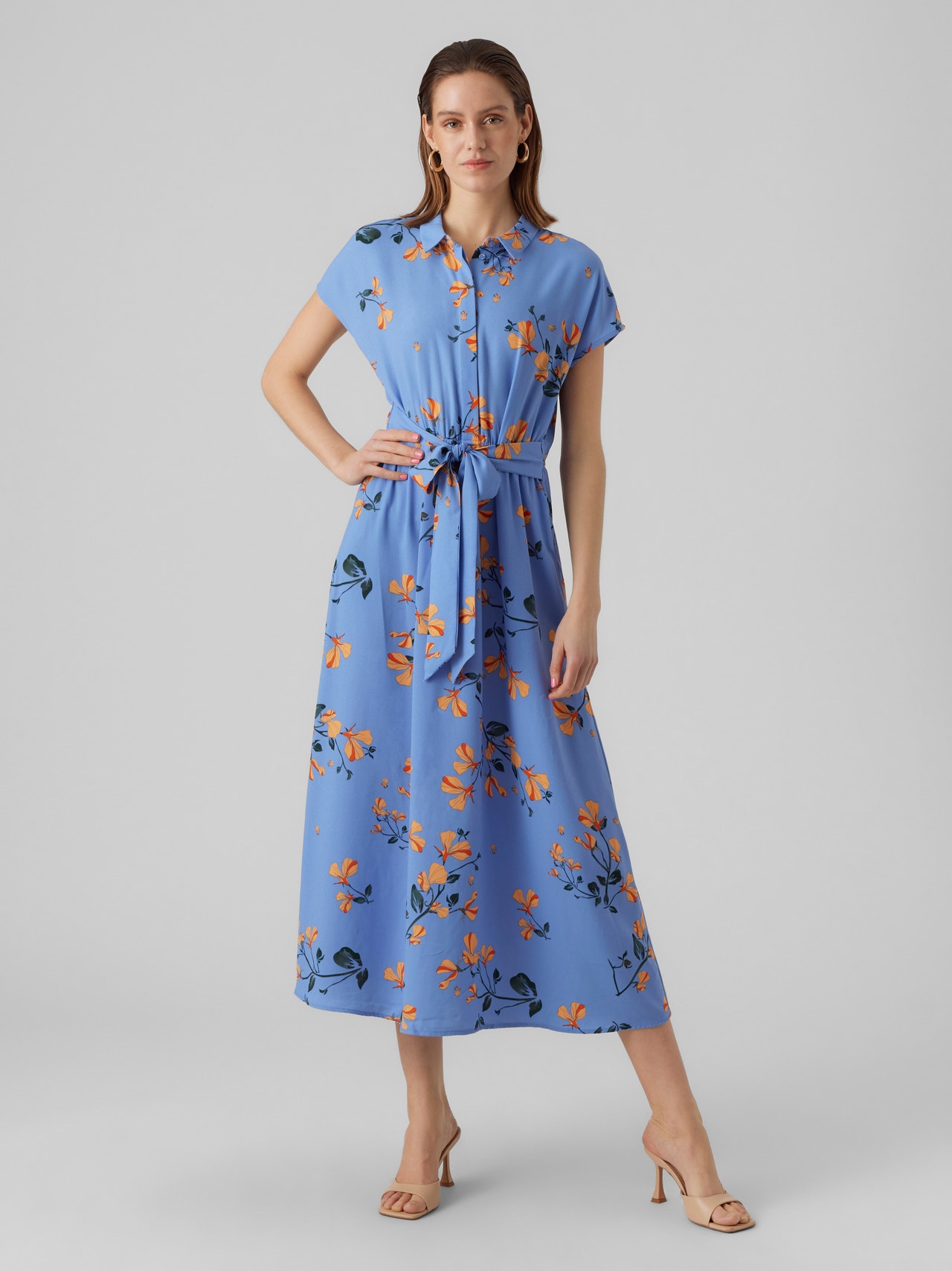 Vero Moda VMNEWHALLIE Langes Kleid -Provence - 10293226