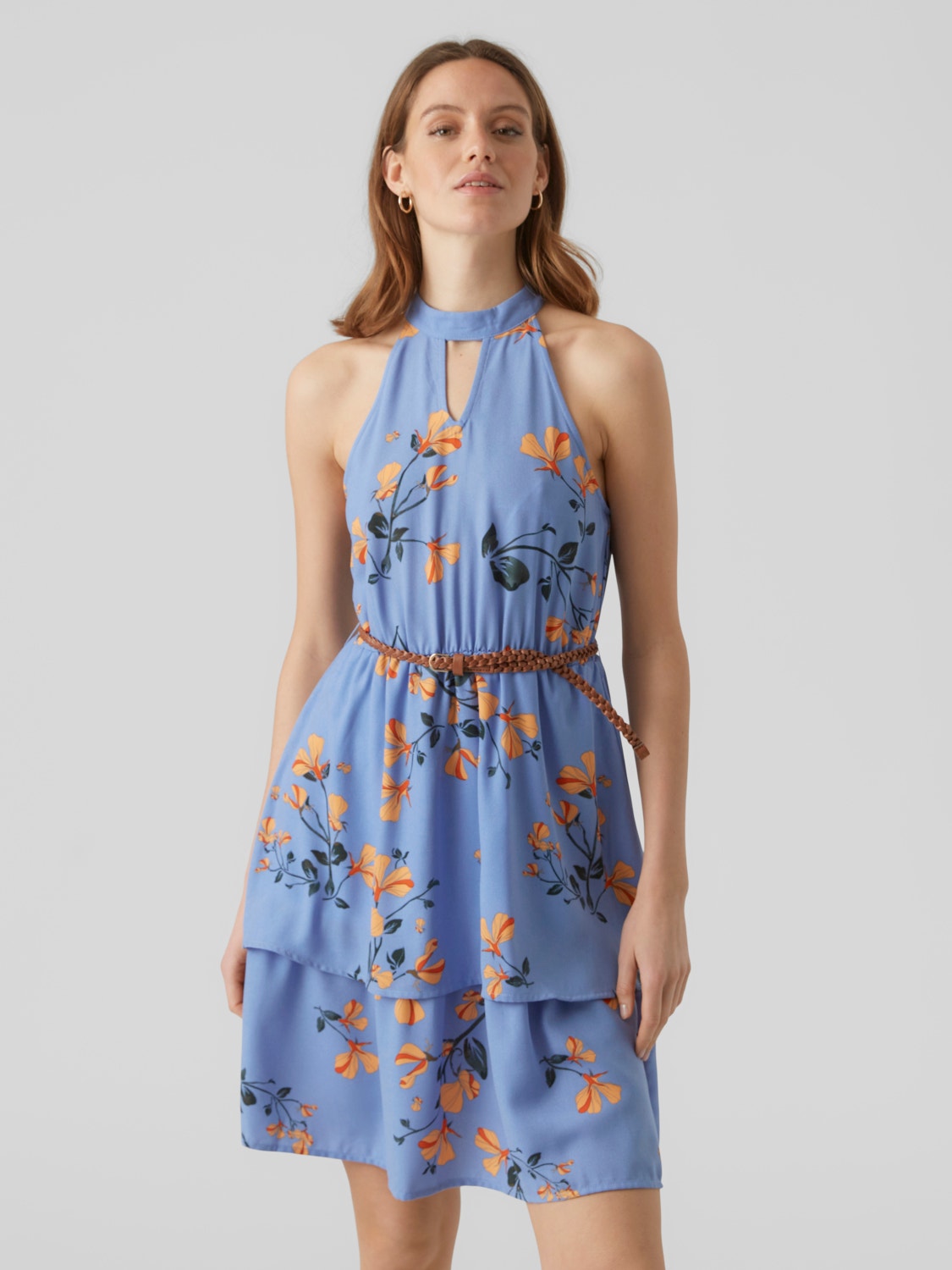 Vero Moda VMNEWHALLIE Krótka sukienka -Provence - 10293229