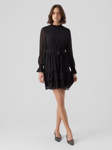 Vero Moda VMANNI Kort klänning -Black - 10293319