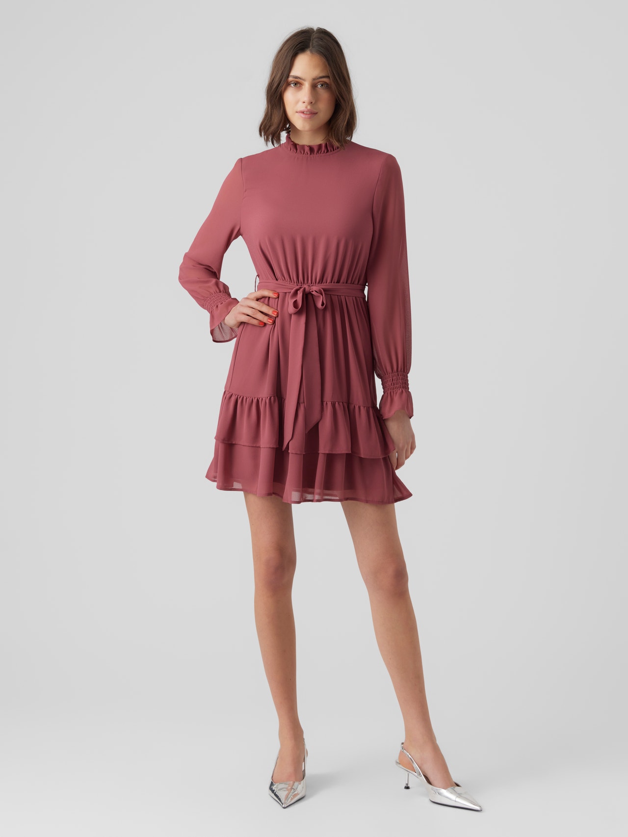 Vero Moda VMANNI Kort kjole -Dry Rose - 10293319