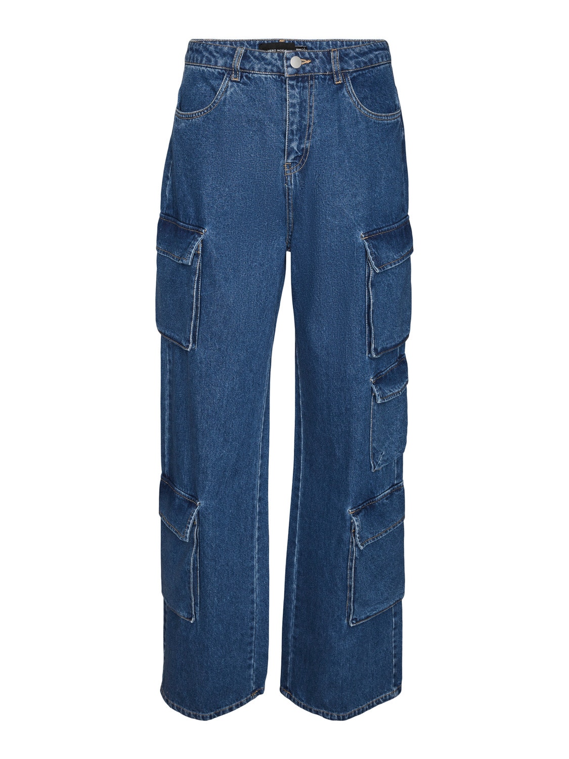Vero Moda VMALEXA Mid rise Wide fit Jeans -Medium Blue Denim - 10293325