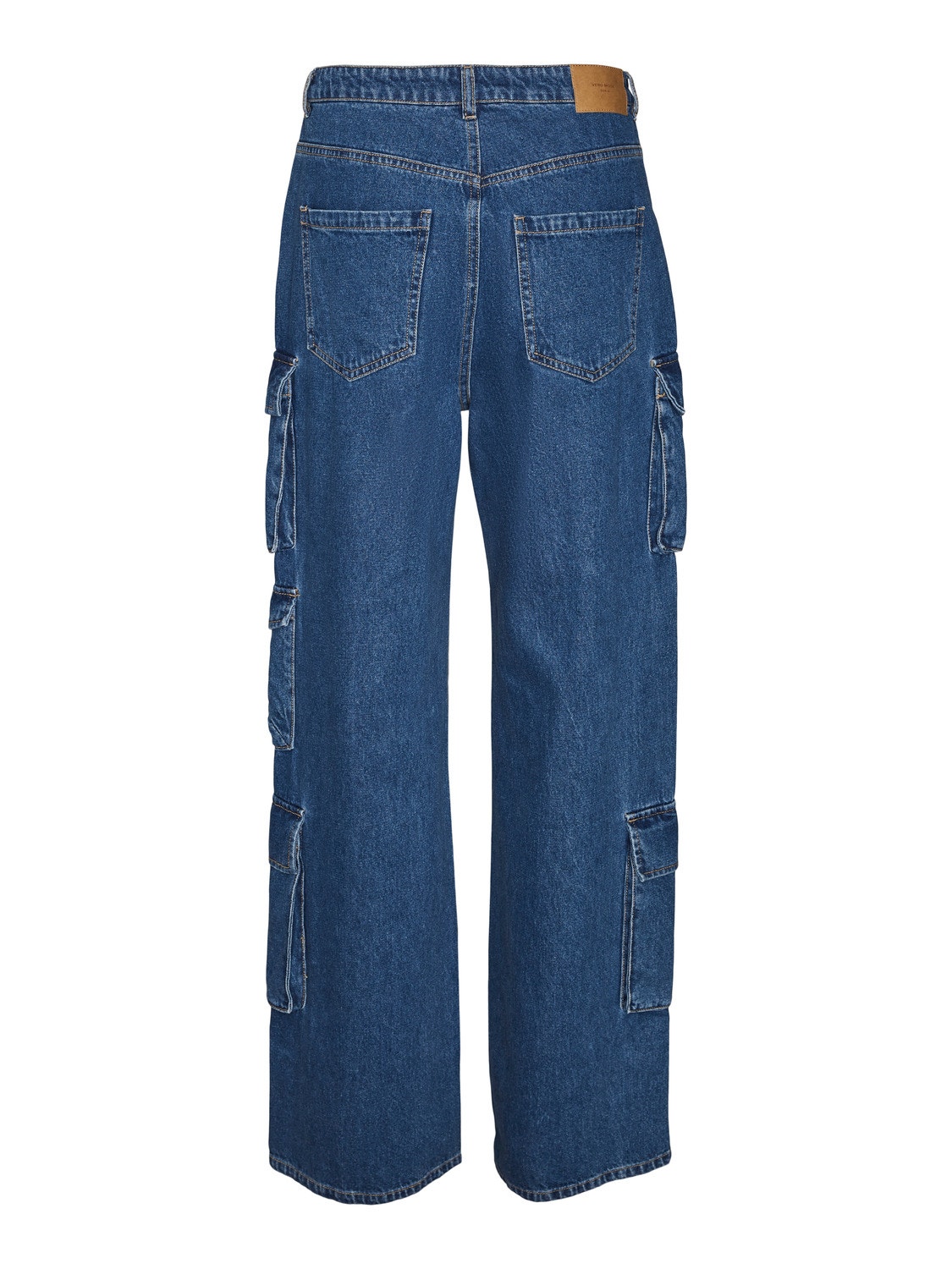 Vero Moda VMALEXA Medelhög midja Vid passform Jeans -Medium Blue Denim - 10293325