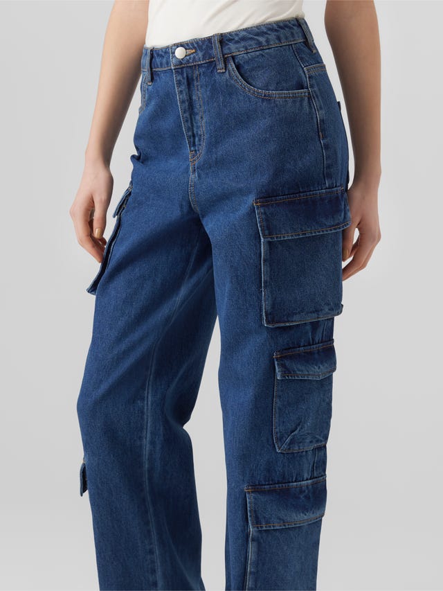 Vero Moda VMALEXA Mid rise Wide Fit Jeans - 10293325